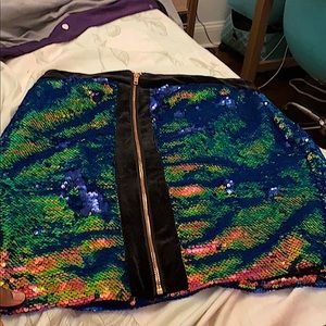 A vibrant pencil skirt